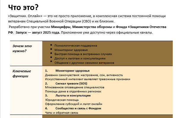 Анна Цивилёва заявила о создании нового мобильного приложения «Защитник.Онлайн» для цифровой поддержки участников СВО и их семей