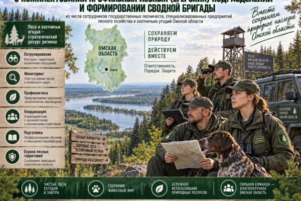 В Омской области формируют сводную егерскую бригаду — после подготовки ее могут направить в новые регионы