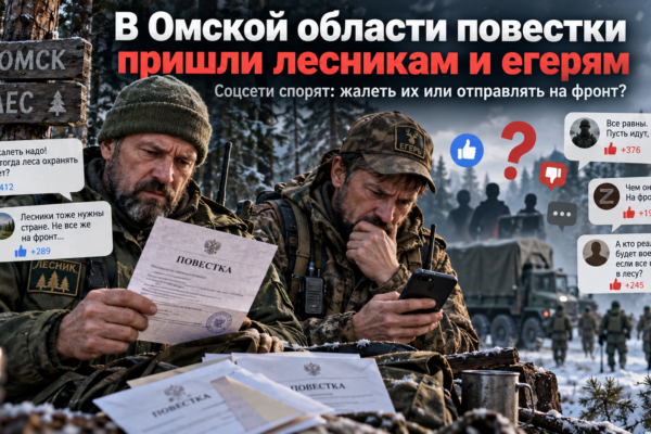 «Мужики, вы с лука стреляли или где?» В Омской области повестки пришли лесникам и егерям — соцсети спорят, жалеть их или отправлять на фронт