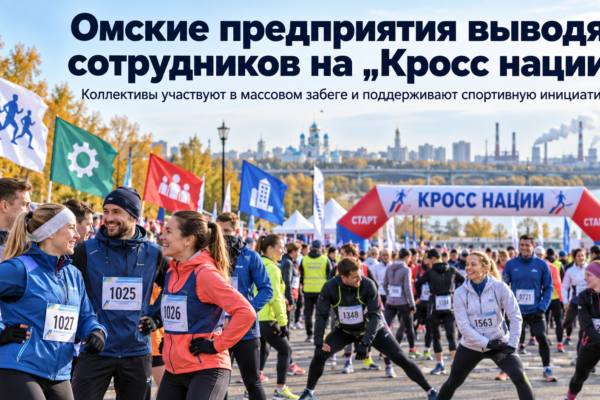 Омские предприятия выводят сотрудников на «Кросс нации»: спортивный праздник и цифровая интеграция